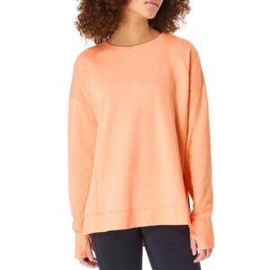 NEW Sweaty Betty Sweatshirt In Peach Orange Size Large
